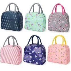 1 pz borsa termica per la cena borsa in tela borsa termica per Picnic borsa da viaggio per la colazione scatola per la colazione scuola per bambini comode borse per il cibo