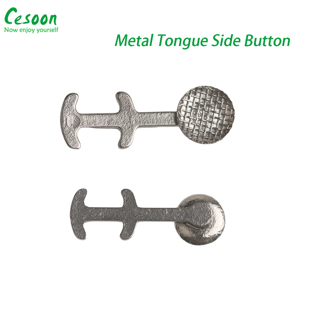 10Pcs Dental Lingual Button Multi-hook Orthodontic Bondable Round Mesh Base With Traction Hooks Dentist Stainless Steel Material