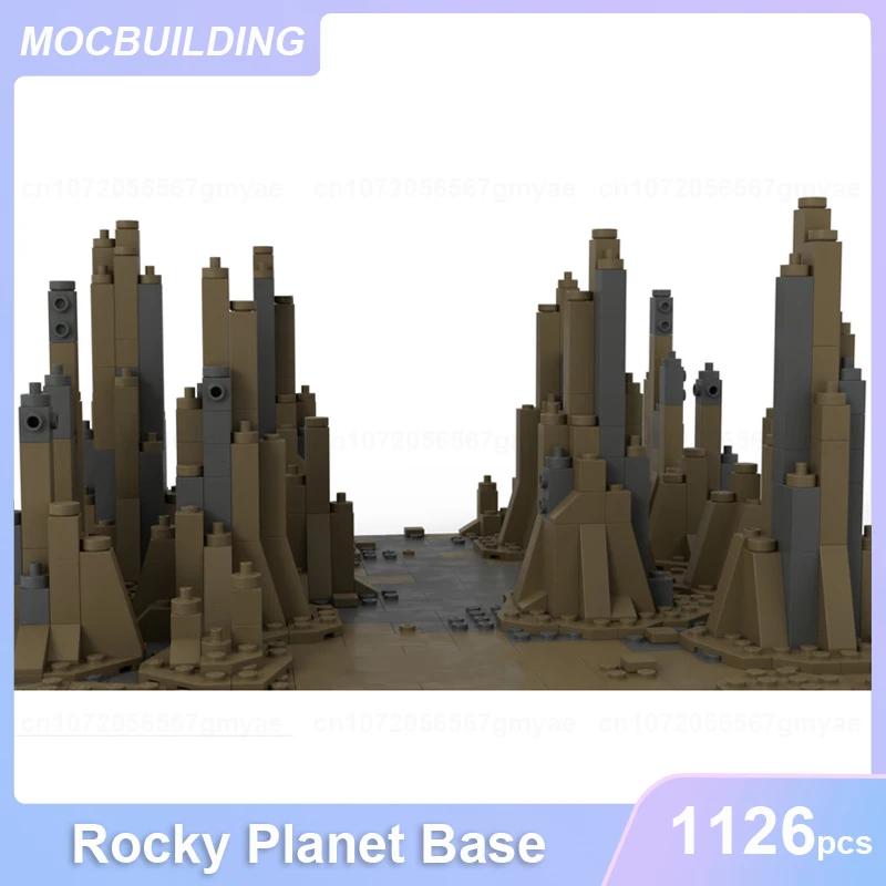 Rocky Planet-décennie s de construction MOC, modèle de base, briques à assembler soi-même, architecture dos, affichage créatif, jouets cadeaux, 1126 pièces