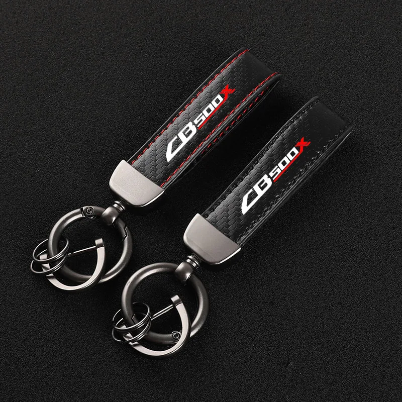 High-Grade Carbon Fiber Motorcycle Keychain Holder Keyring for  Honda CB125RCB 650R CB 650 CB250R CB300R CB500X CB650R