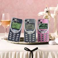 Retro N-Nokiaes Phone Case For IPhone 16 15 8 7 6 6S Plus X SE XR XS 14 11 12 13 Mini Pro Max Mobile Case