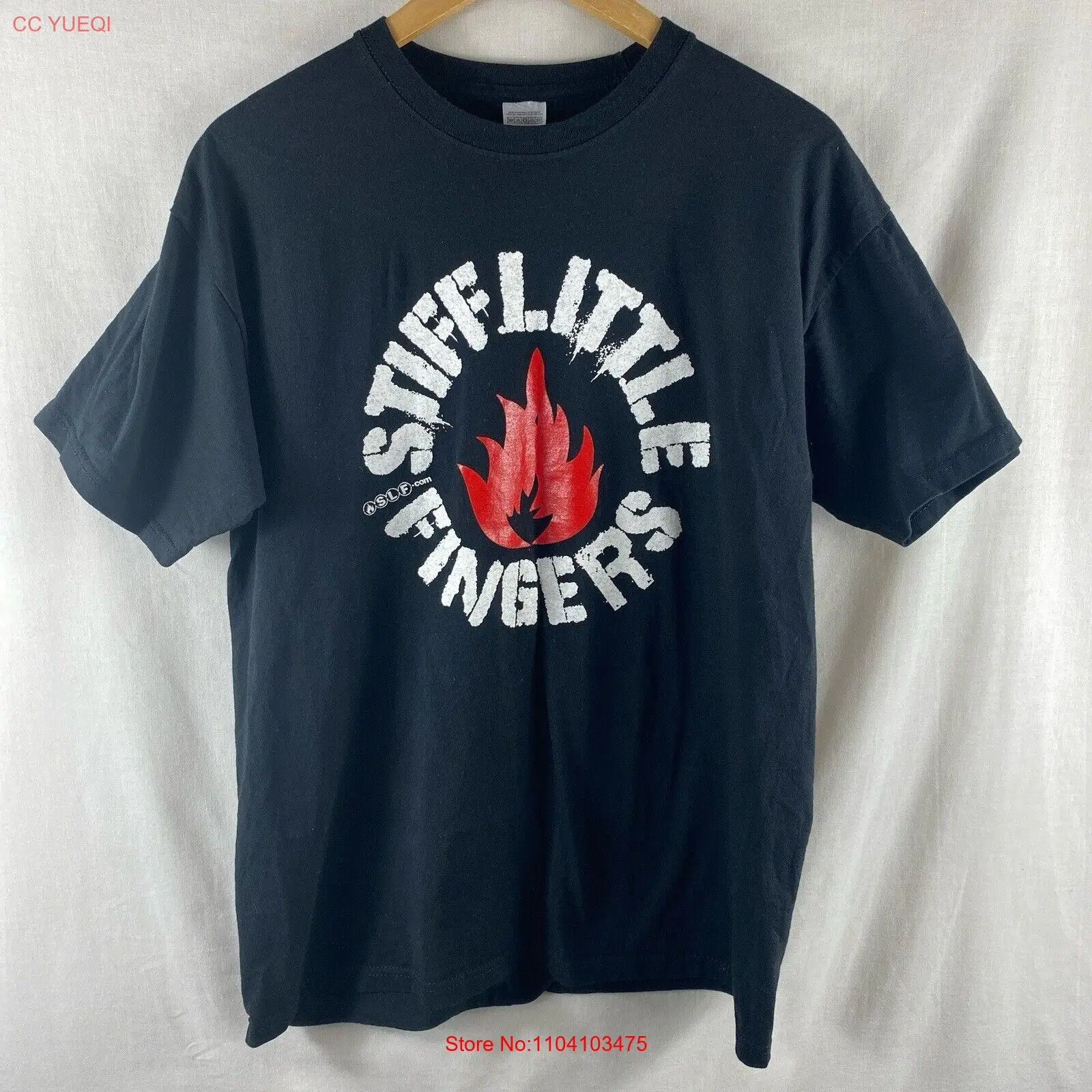 Stiff Little Fingers 40th Anniversary Tour T Shirt L Size Large Black 2017 UK