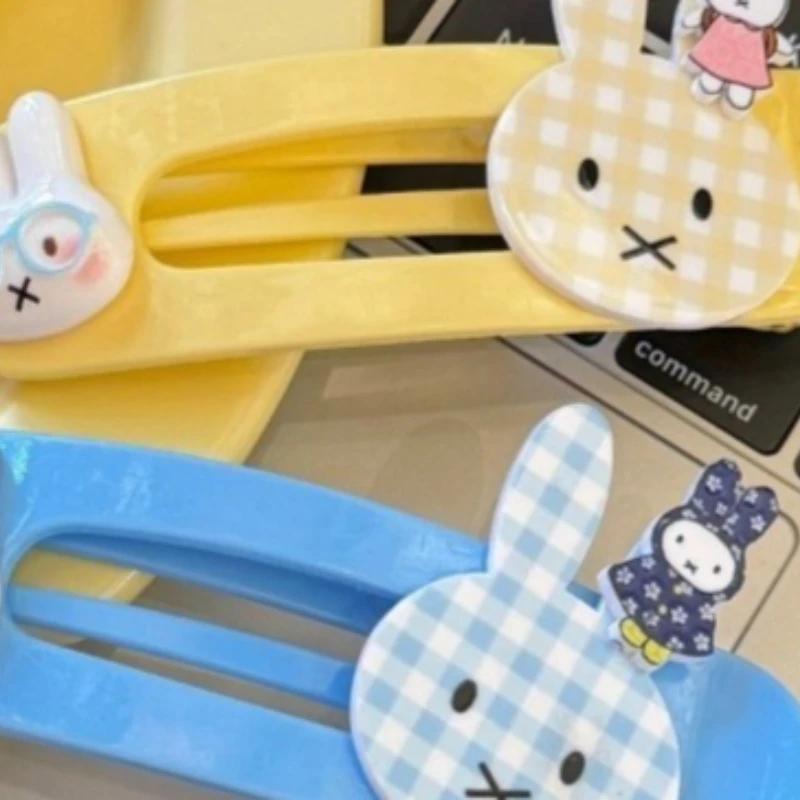 Cartoon Kawaii New Style Large Duckbill Clip Issue Card Hair Clip Sweet Girly Heart Jewelry Hair Accessories Good Looking Miffy
