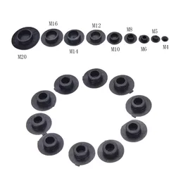 100PCS M4/M5/M6/M8/M10 Black Hex Socket Allen Bolt Screw Nut Hexagon Head Cover Cap Protector