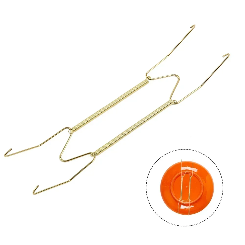 Hangers Dish Holder Decorating Porch Display Gadget Gold Holding Plates Hook Invisible Plate Spring W-style Wall