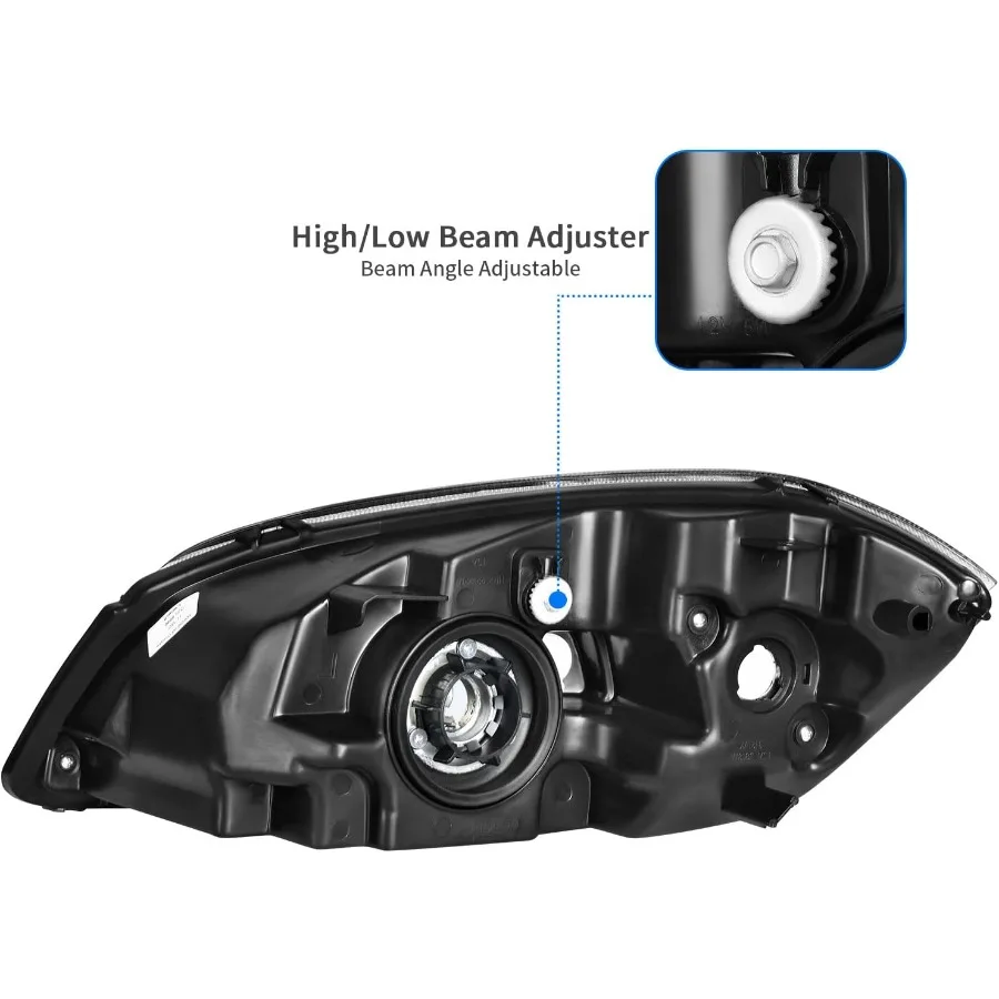 مجموعة المصابيح الأمامية متوافقة مع 20052010 تشيفي كوبالت 20052006 بونتياك السعي 20072009 بونتياك G5 للسائق والركاب
