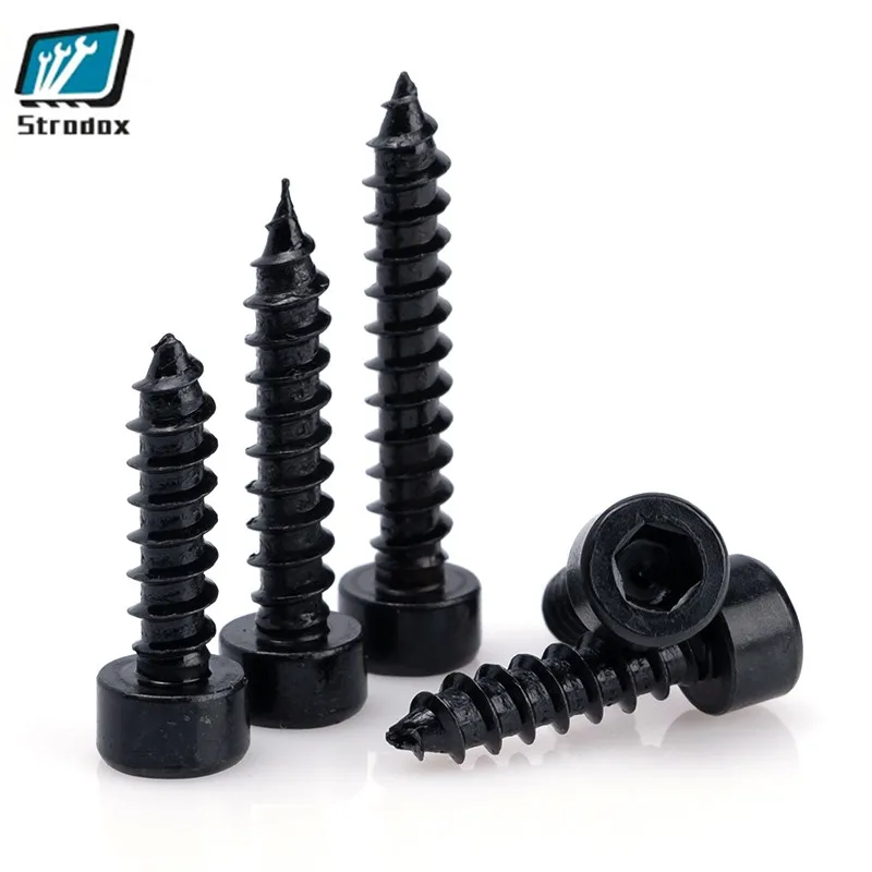 304 Stainless Steel 8.8 Grade Inner Hexagon Self-tapping Screw  Model Audio Screw M2M2.6 Series 200 Pieces Without Burr