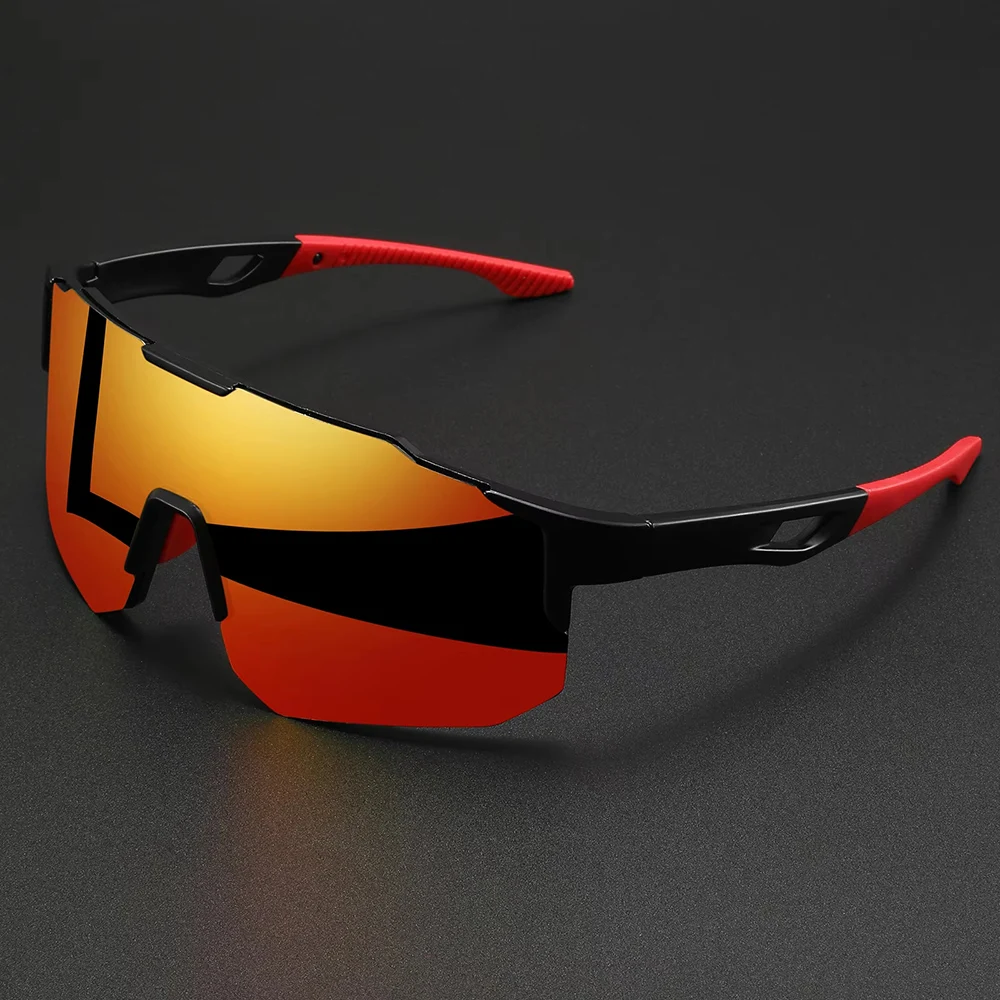 1–3 Stück Unisex-Sport-Sonnenbrille, übergroß, UV400, Wrap-Around-Design, bunt, bequem, für Radfahren, Wandern, Outdoor-Aktivitäten