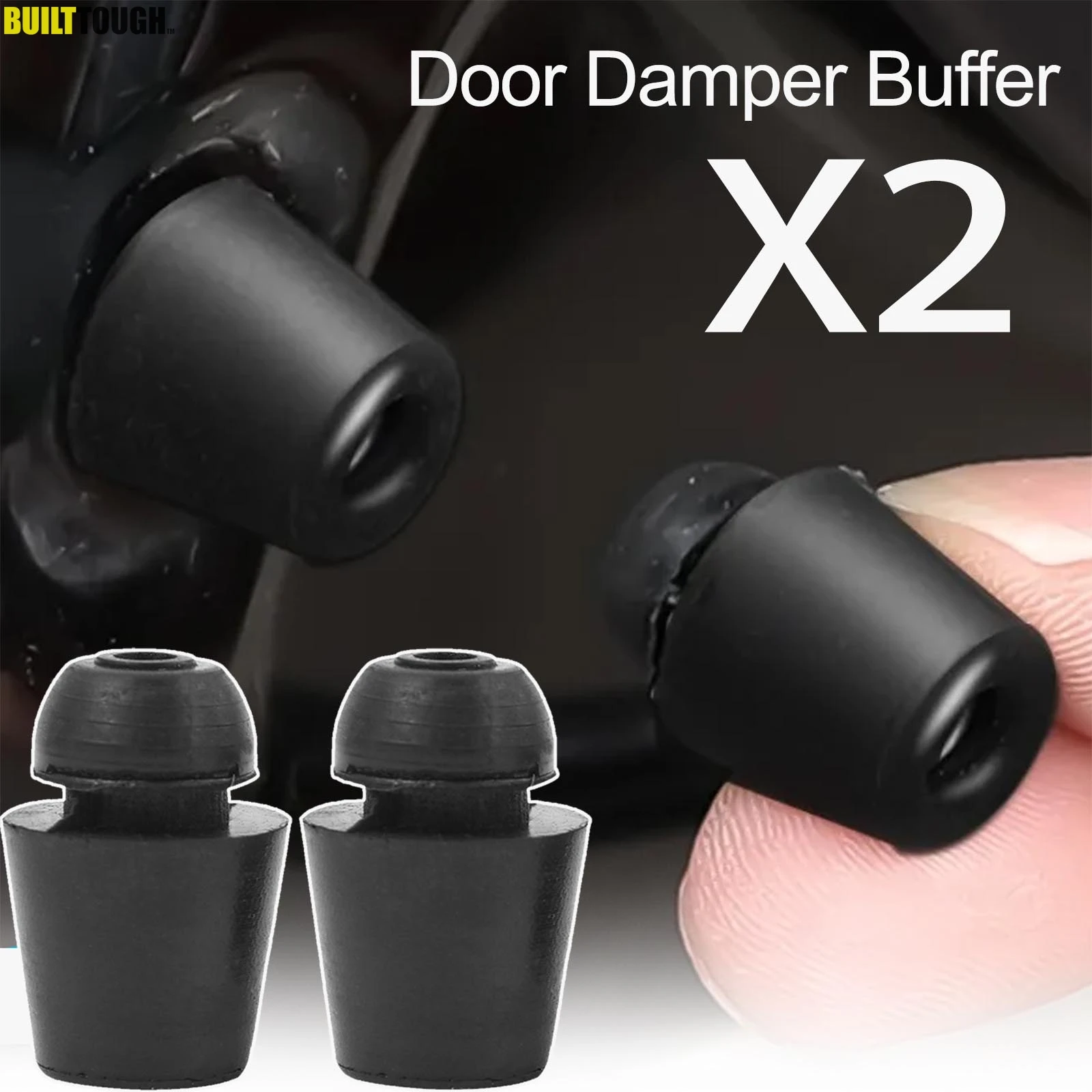 Universal Car Door Dampers Buffer Pad, Tampa de borracha, Anti Shock, Bumper Stop para Hyundai, Elantra, Sonata, Accent, ix35, IX45, Verna, 2pcs
