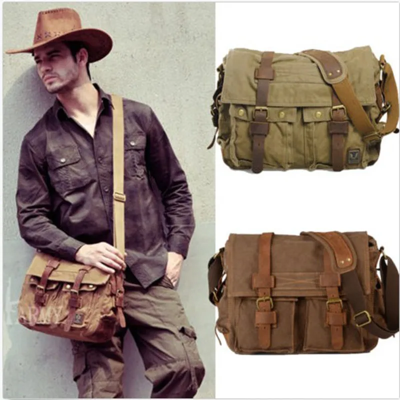 Borsa a tracolla Casual da uomo in tela Vintage da uomo borsa a tracolla da uomo borsa a tracolla da viaggio da uomo Bolsa Masculina di alta qualità