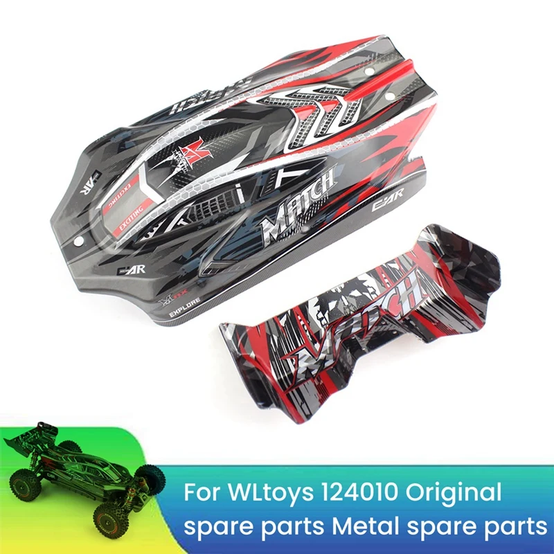 RC carro Shell peças traseiras, Wltoys 1:12, 124010, Melhorar, Original, DIY