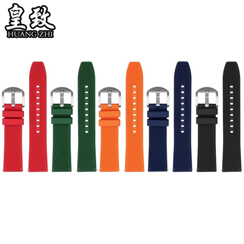 ل أوميغا تيودور سايكو تيسو IWC ميدو مقاوم للماء حزام ساعة سيليكون 20 22 مللي متر سوار برتقالي مقاوم للماء الرياضة المطاط حزام الساعات