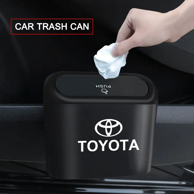 Car Trash Can Storage Box Vehicle Multifunctional Garbage Dust Case For Toyota Prius Avensis Rav4 Auris Yaris Verso Land Cruiser