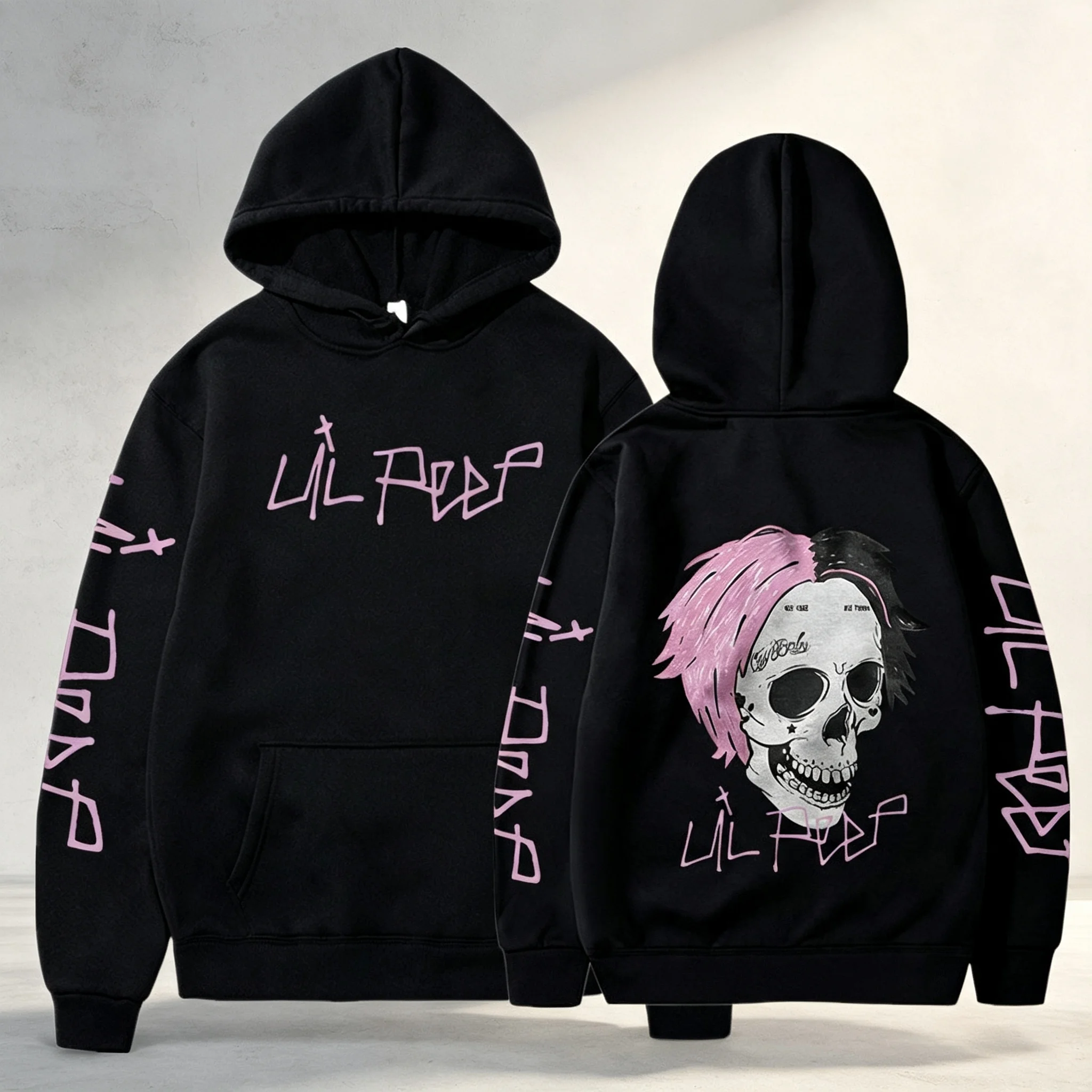 Rapper Lil Peep Cry Baby Hoodies Men Clothing Fashion Vintage Hip Hop Oversized Sweatshirts Gothic Harajuku Pullovers Streetwear