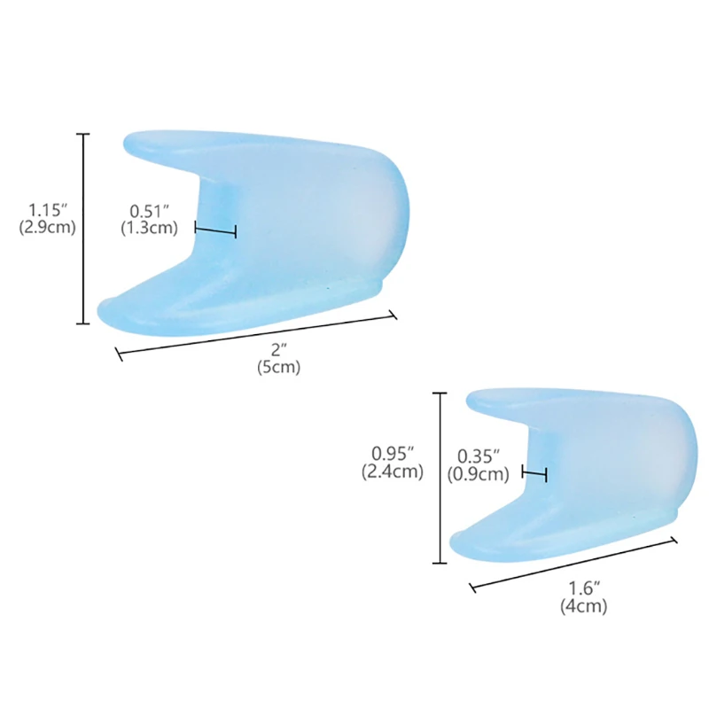 فاصل إصبع القدم من السيليكون الناعم ، مصحح ورم القدم ، مستقيم إبهام القدم ، واقي أصابع القدم ، أداة العناية بالقدم ، 2: لكل زوج