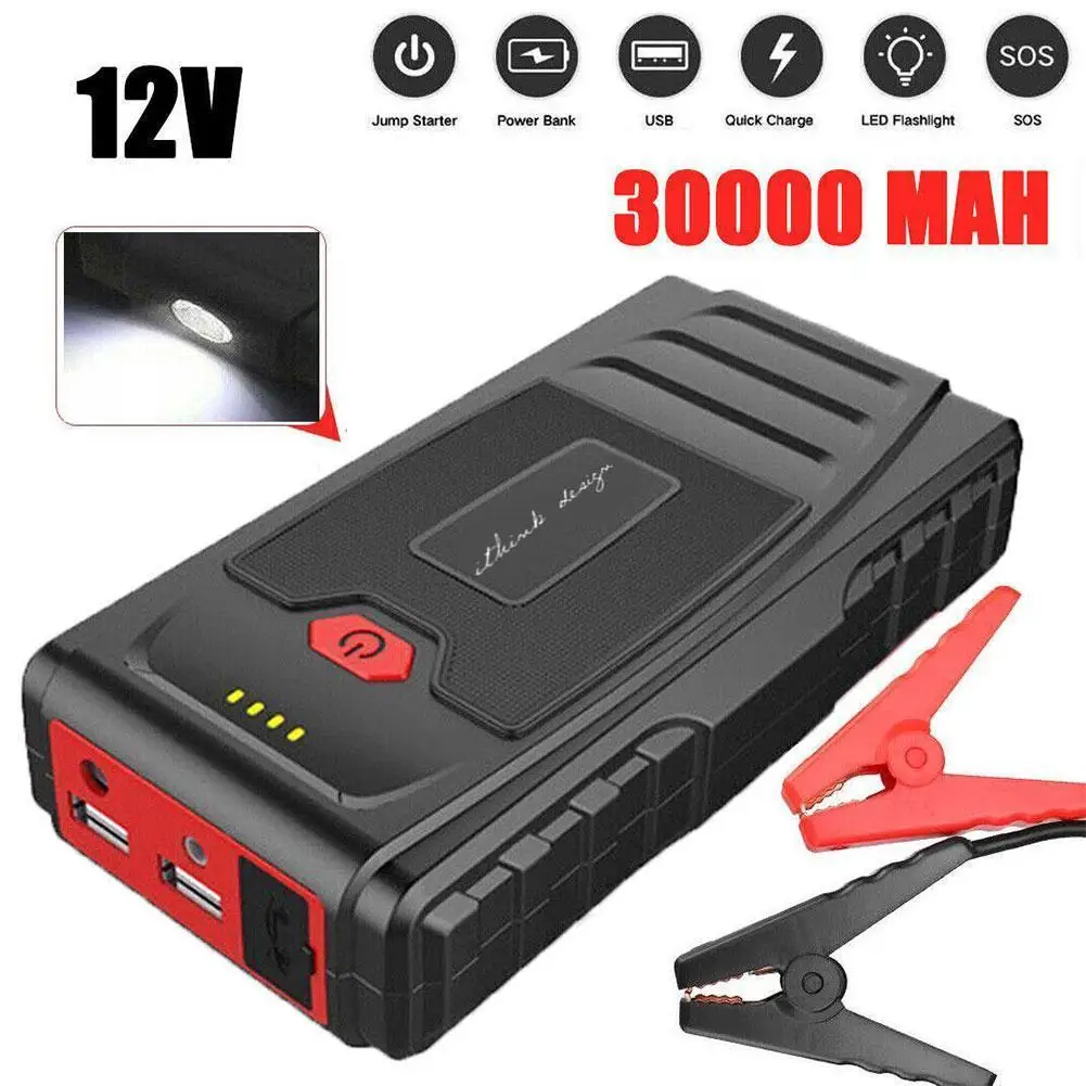 

30000mAh 12V Car Emergency Power Multifunctional Supply For Car Battery Car Starting Accessories Battery Starter