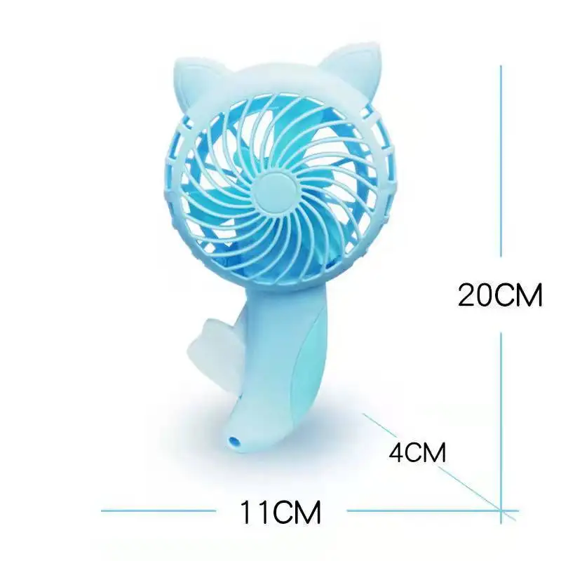 Cartoon hand pressure hand crank small fan dormitory mini students portable handheld manual small children's fan