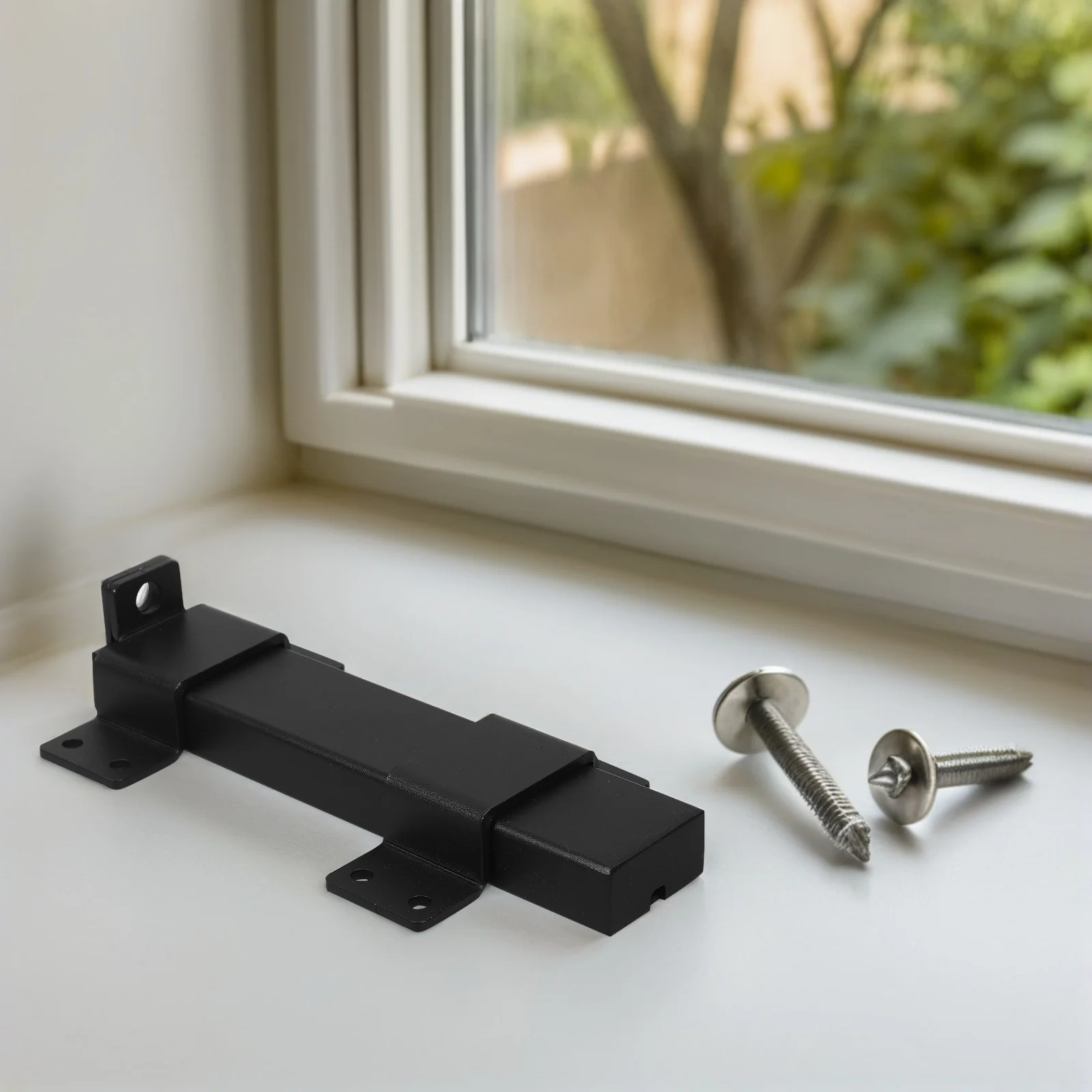 

Silent Sliding Bolt Lock Heavy Duty Adjustable Door Latch Padlock Hole Warehouse Garage Storage Security Sliding Door Hardware