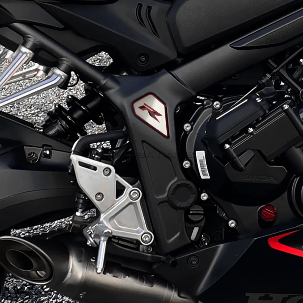 # CBR650R Frame Filler For Honda CBR 6R50R CB650R Frame Side Cover Trim Covers Stainless Steel Sticker CBR 650 R Type R Emblem