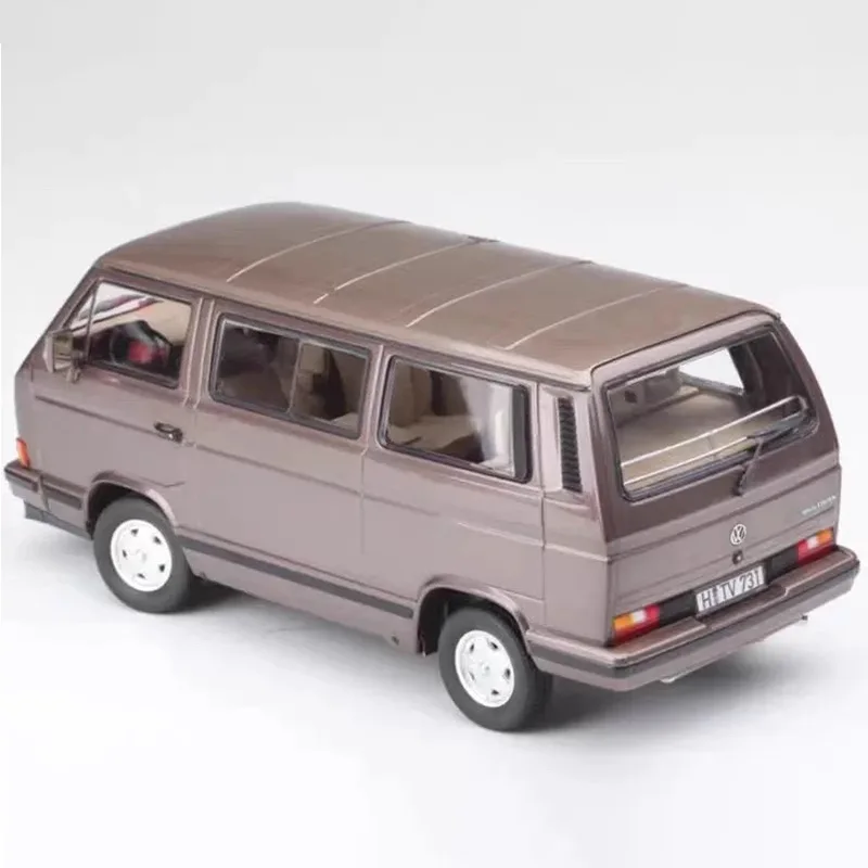 Diecast 1/18 Scale Vw Multivan T3 T1 Van Bus Alloy Classic Car Model Collectible Toy Gift Souvenir Static Display Ornaments