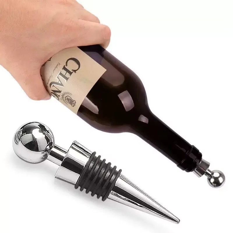 

1Piece Bottle Stopper Wine Storage Twist Cap Plug Wine Reusable Vacuum Sealed Red Wine Bottle Stopper