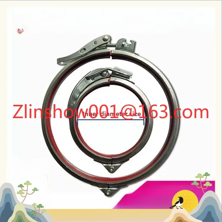 Stainless steel 304 quick clamp galvanized flanging air duct strong clamp U/V pipe