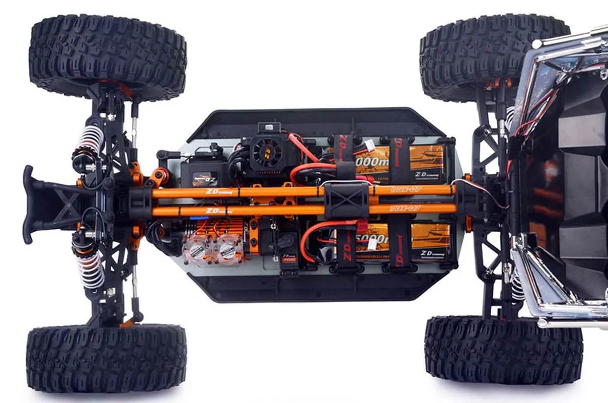 ZD Racing DBX-07 سيارة RC بدون فرش 1/7 مقياس 4WD مركبة كهربائية للطرق الوعرة شاحنة صحراوية مع لعبة التحكم عن بعد للفرامل الميكانيكية
