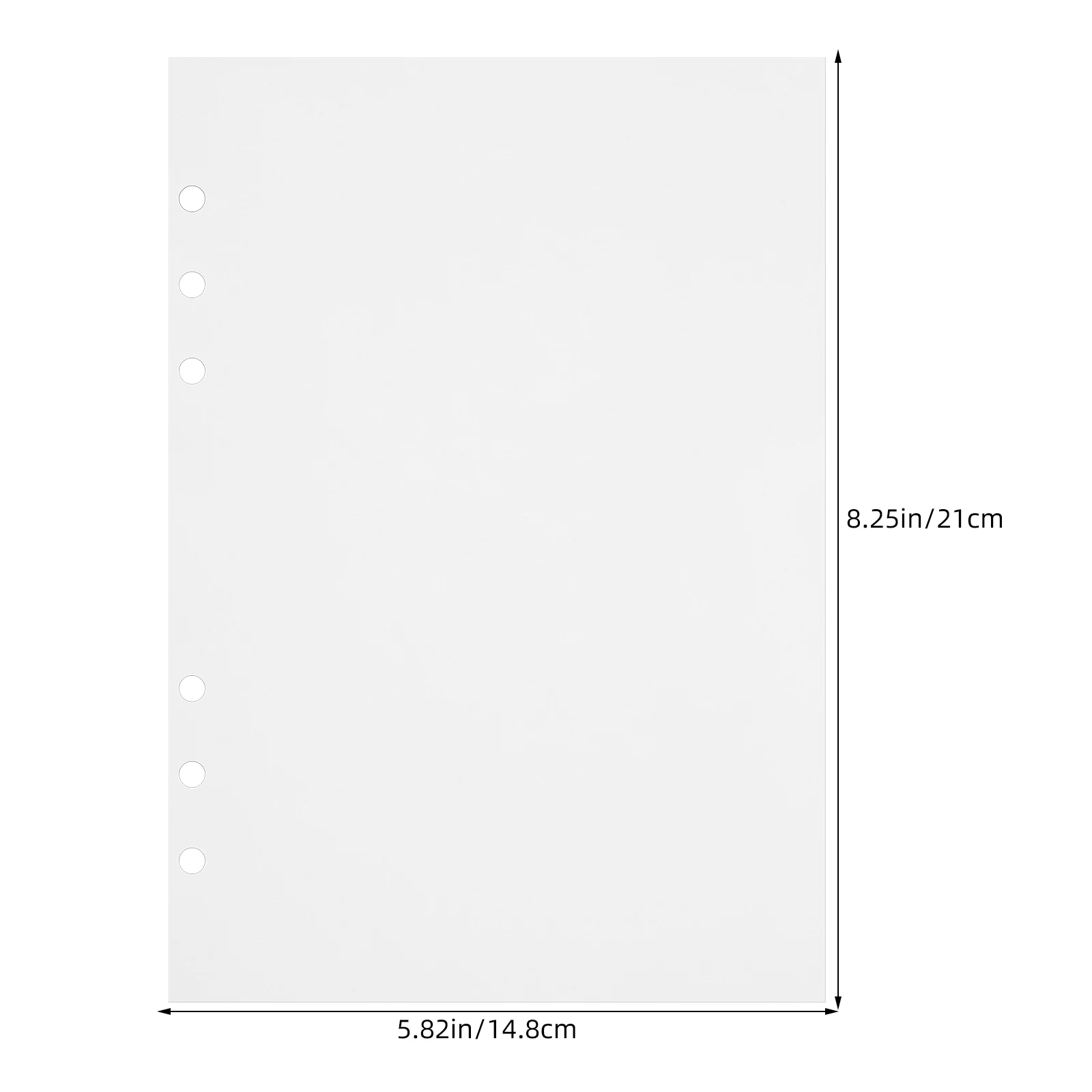 Picture 7: A5 6-Ring Sticker Collecting Binder Insert Sheets Double-Side Reusable Release Paper For Sticker Album Organizer Refill
