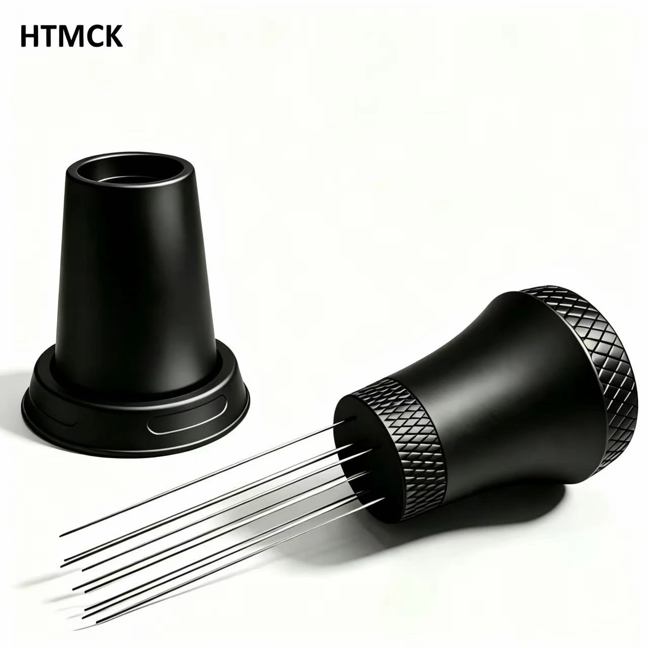 HTMCK WDT Espresso Stirrer Distribution Tool, Barista Coffee Needle Distributor with Holder, Coffee Maker Accessories