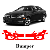 Car Precut Paint Protection Film Front Bumper Anti-scratch Exterior TPU PPF For Mercedes Benz C Class Coupe 2012-2015