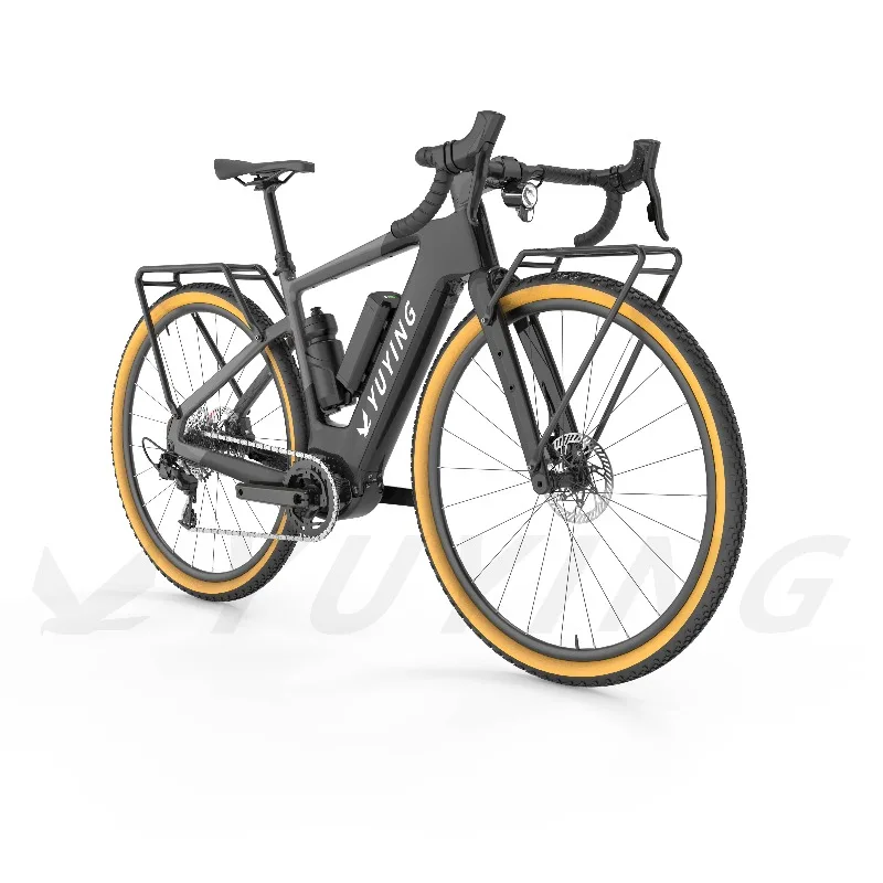 

Bafang 700c Carbon Fibre Frame E-Gravel Bike 250w Motor Power 36v Tube Battery 180km Commute Trail Mid-Motor Electric Road Bike