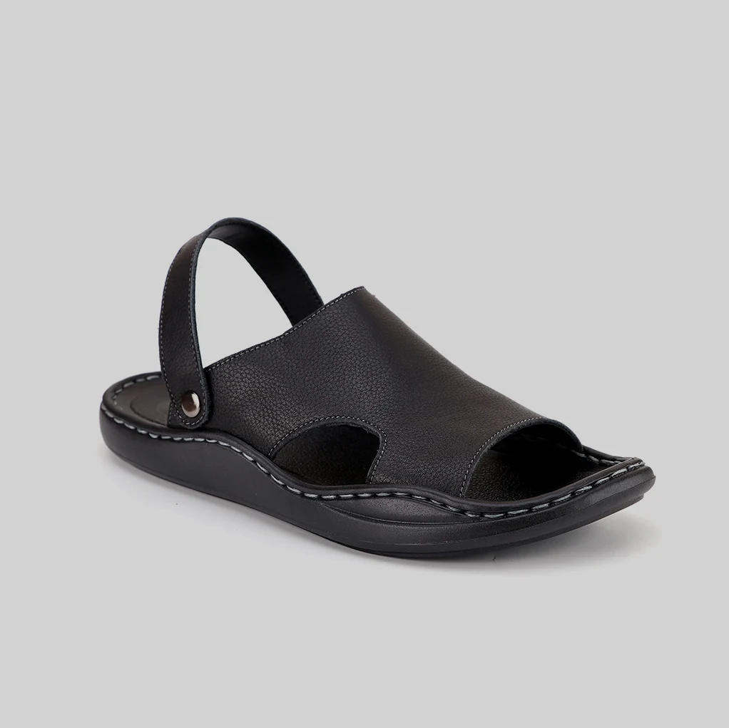 LIHUAMAO Cow leather sandals for men shoes ankle strap gladiator sandals casual outdoor walking sandals hiking footwear