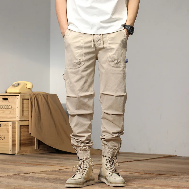 

Military Tactical Cargo Pants Stretch Cotton Casual Work Pants Men's Solid Color Combat Rip-Stop Many Pocket Army Long Trouser