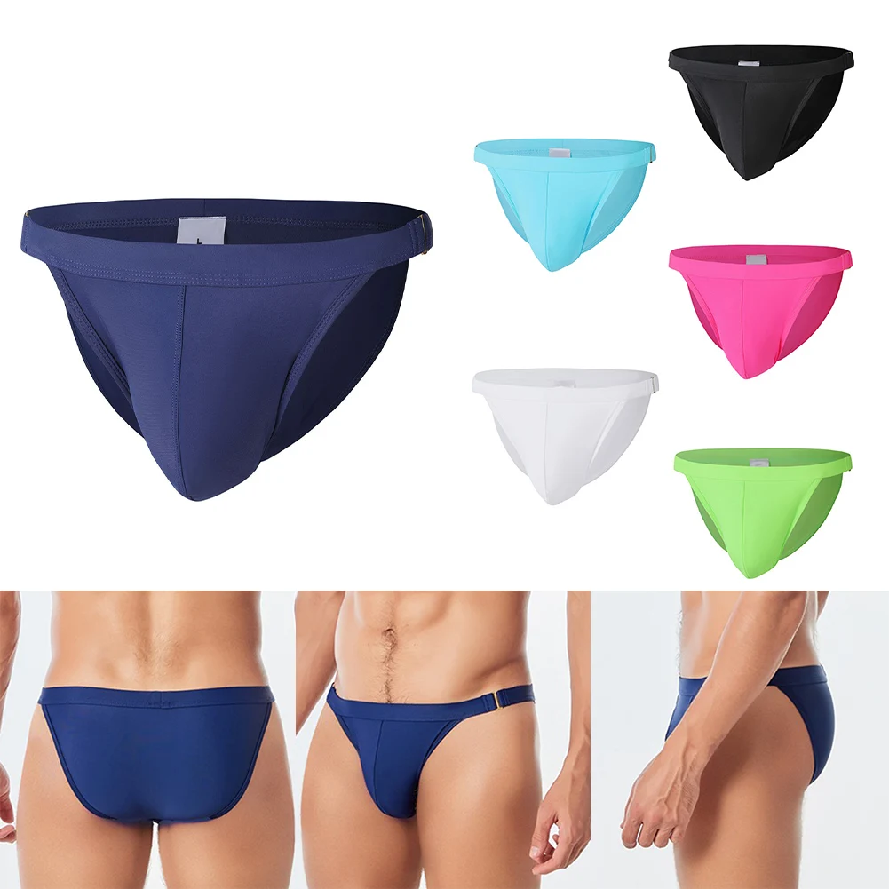 

Breathable Swimwear Men Sexy Elastic Swim Shorts Hot Sale Underwear Briefs Bikini Beachwear Swimming Trunks M-XXL Swimming Parts