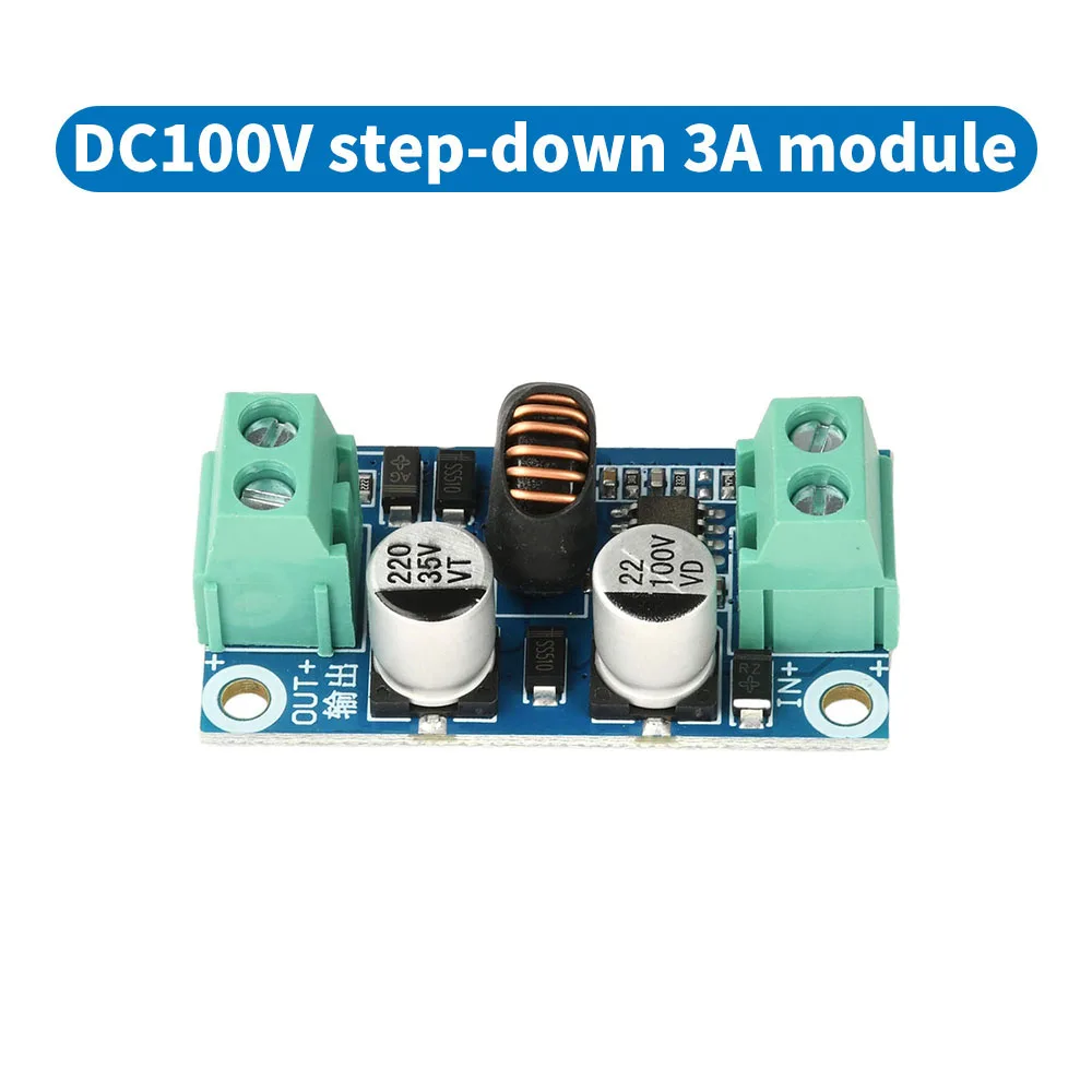 DC-DC Buck Converter 10-100V to 5V/12V/24V 3A Output Power Regulator Step-Down Module with Short-Circuit&Over-Temp Protection