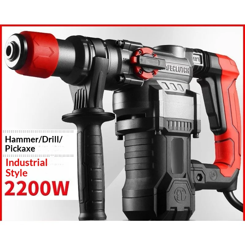 Cordless Rotary Hammer SDS Plus 20V Brushless Motor Variable Speed Heavy Duty Concrete Drilling Masonry Demolition Black