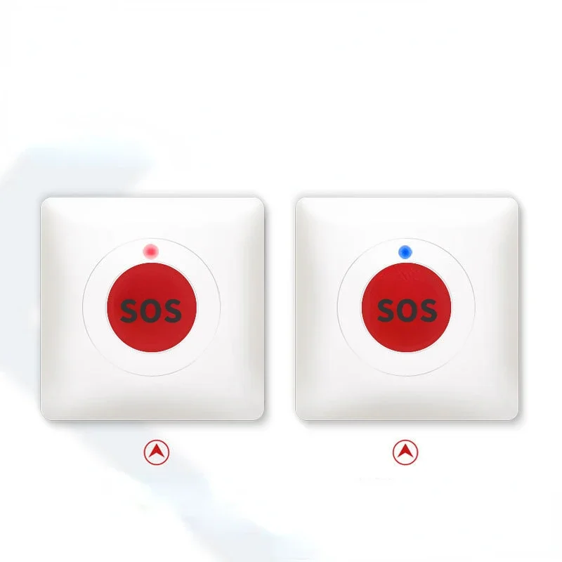 Allarme wc per disabili, suono accessibile, luce, pulsante di chiamata di emergenza wireless impermeabile, luce di segnalazione