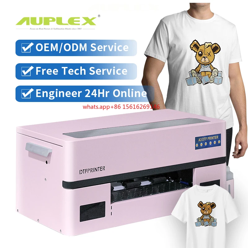 

DTF 3A DTG T-Shirt Printing Machine Manual Grade Inkjet Printer with Heat Transfers for Digital T-Shirt Printing