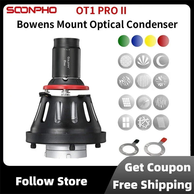 

Soonpho OT1 PRO II Bowens Mount Spotlight For Photography Led Light Effects Shaped Beam Light Cylinder