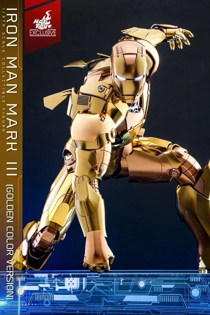 Originale Hottoys Ht 1/4 48.5cm Iron Man Mk3 Qs024 Mark3 Marvel Comics Marvel Anime Action Figures Collection Model Toys Gift