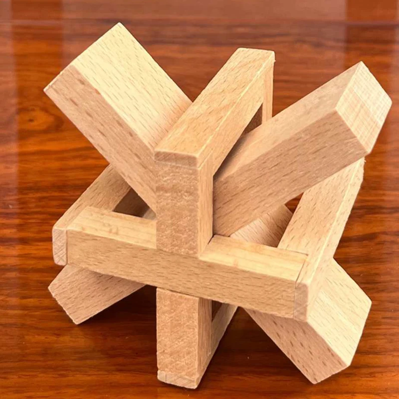 WeiCheng Luban قفل لغز فتح التعشيق لعبة الذكاء اختبار الدماغ دعابة للتحدي العقلية ألعاب تعليمية للأطفال والكبار