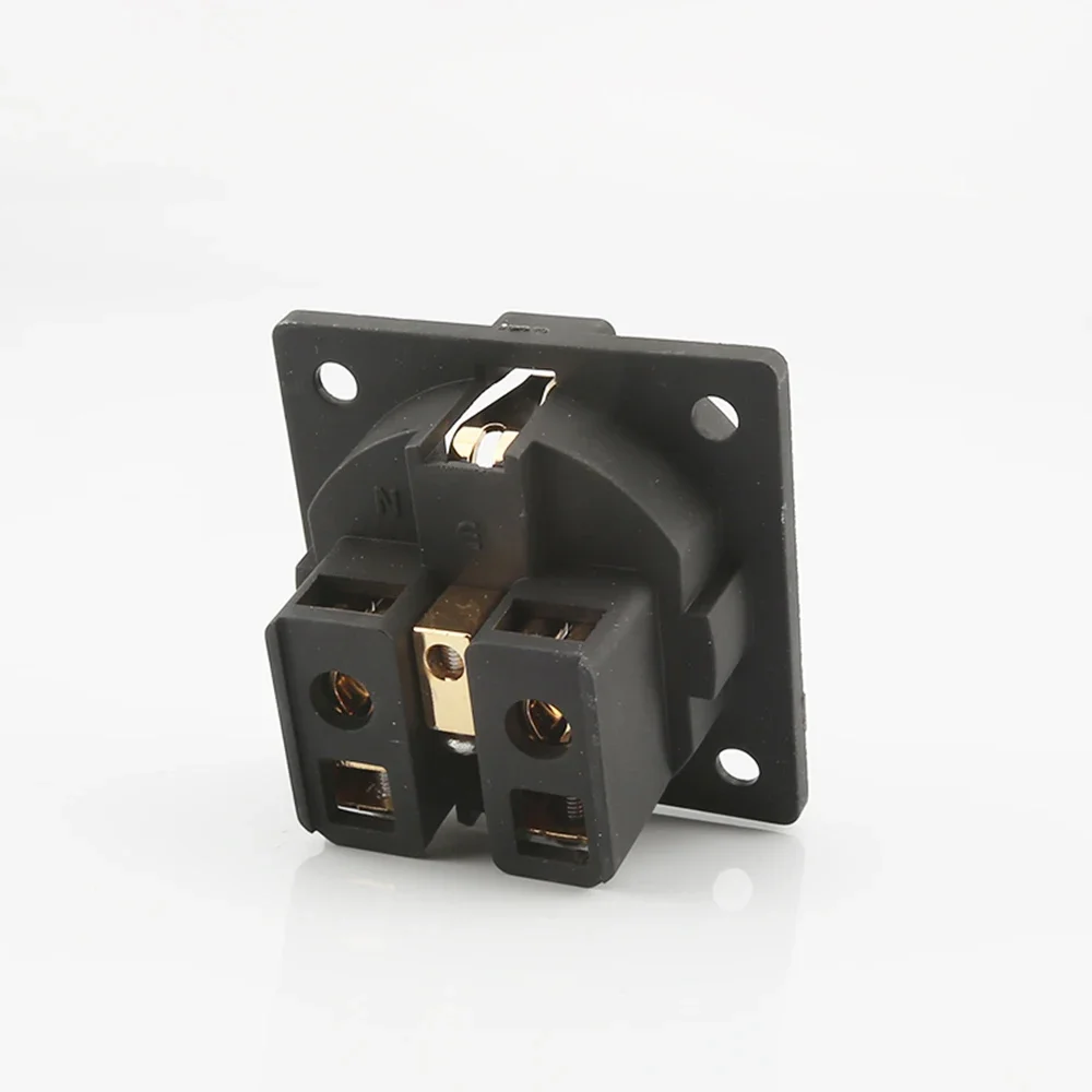 1 pièce presse-étoupe 03G plaqué rhodium/or, melon al AC 250V 16A EU Euro Schuko 2 broches IEC, adaptateur d'entrée, prise d'alimentation audio Hifi, prise de châssis