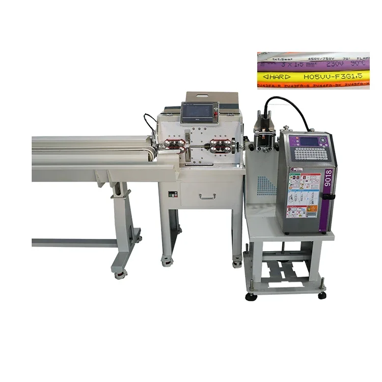 EW-05F+P Factory Price Convenient Cable Wire Stripping Printing Machine And Inkjet Printer Machine