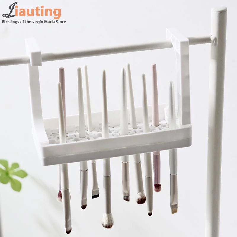 Porta pennelli per trucco in silicone Supporto per asciugatura Set per trucco Custodia per penna per unghie e organizer per pennelli per pittura adatto per maniglie di tutte le dimensioni