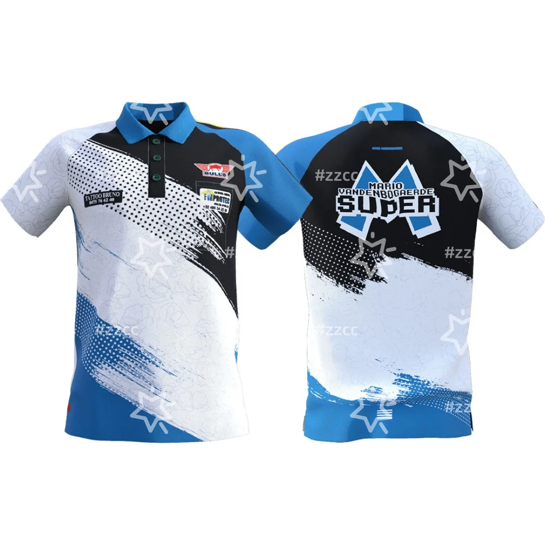 

Футболка для дартса BULL´S NL Darts Mario Vandenbogaerde Mario SC, мужская футболка, детская одежда, защитный костюм, защитная футболка