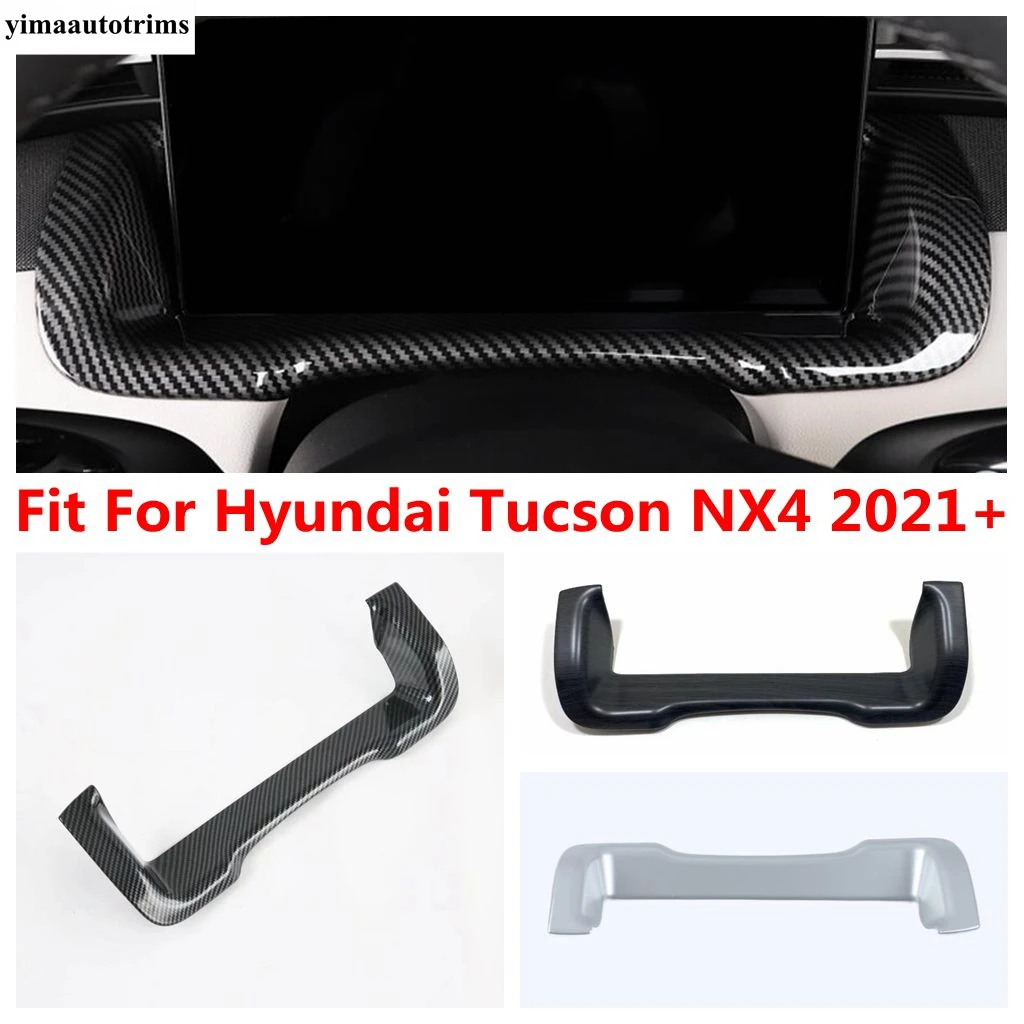 

Car Styling Center Console Dashboard Frame Decorative Cover Trim For Hyundai Tucson NX4 2021 - 2023 Carbon Fiber Accessories