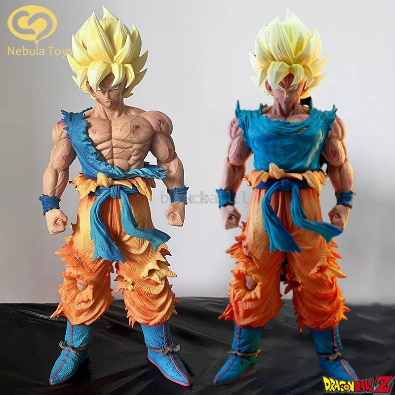 Dragon Ball Son Goku Figure Vf First Generation Super Saiyan Goku Anime Statue Collection Dbz Battle Damage Goku Doll Toys Gifts