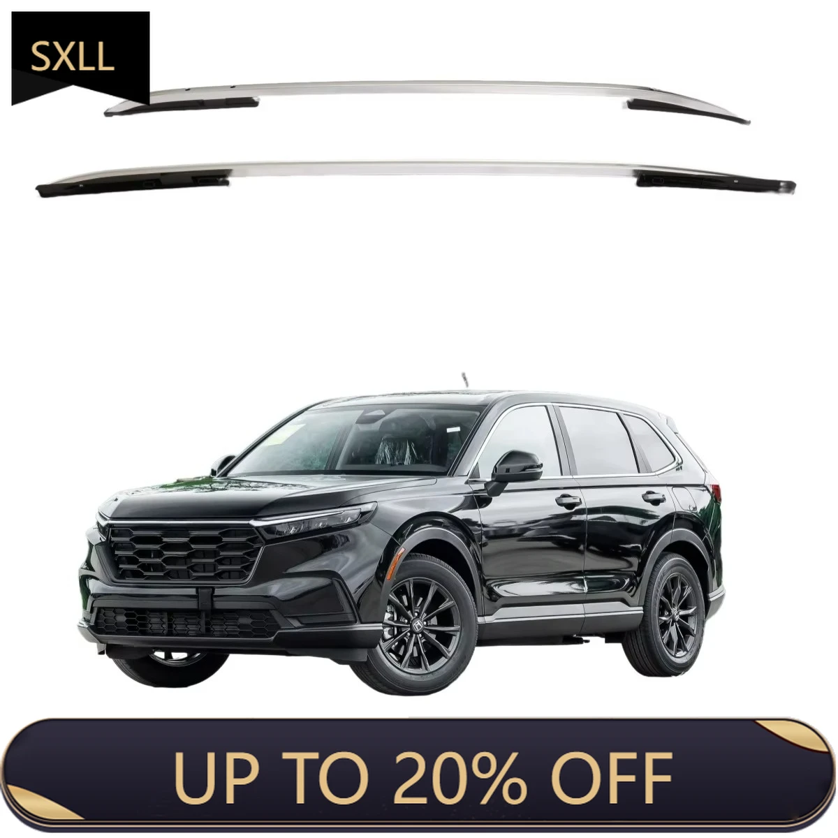 

SXLL 2023 + for CRV aluminum alloy crossbar auto parts space saving silver car top trunk roof rack durable plastic material