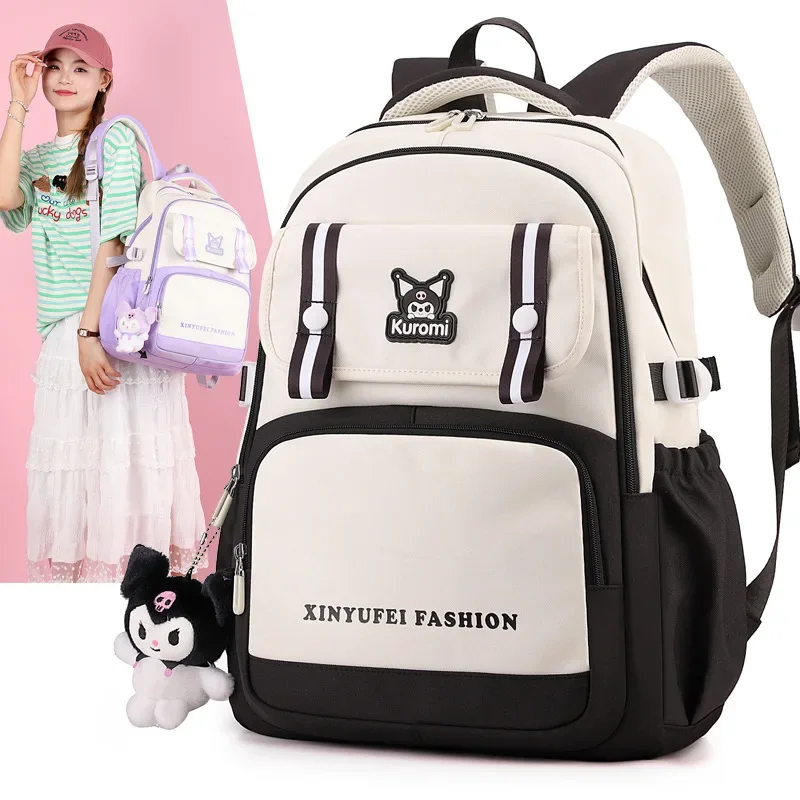 

Sanrio Kulomie's new casual and versatile student schoolbag is comfortable and lightweight, and the spine backpack is for men.