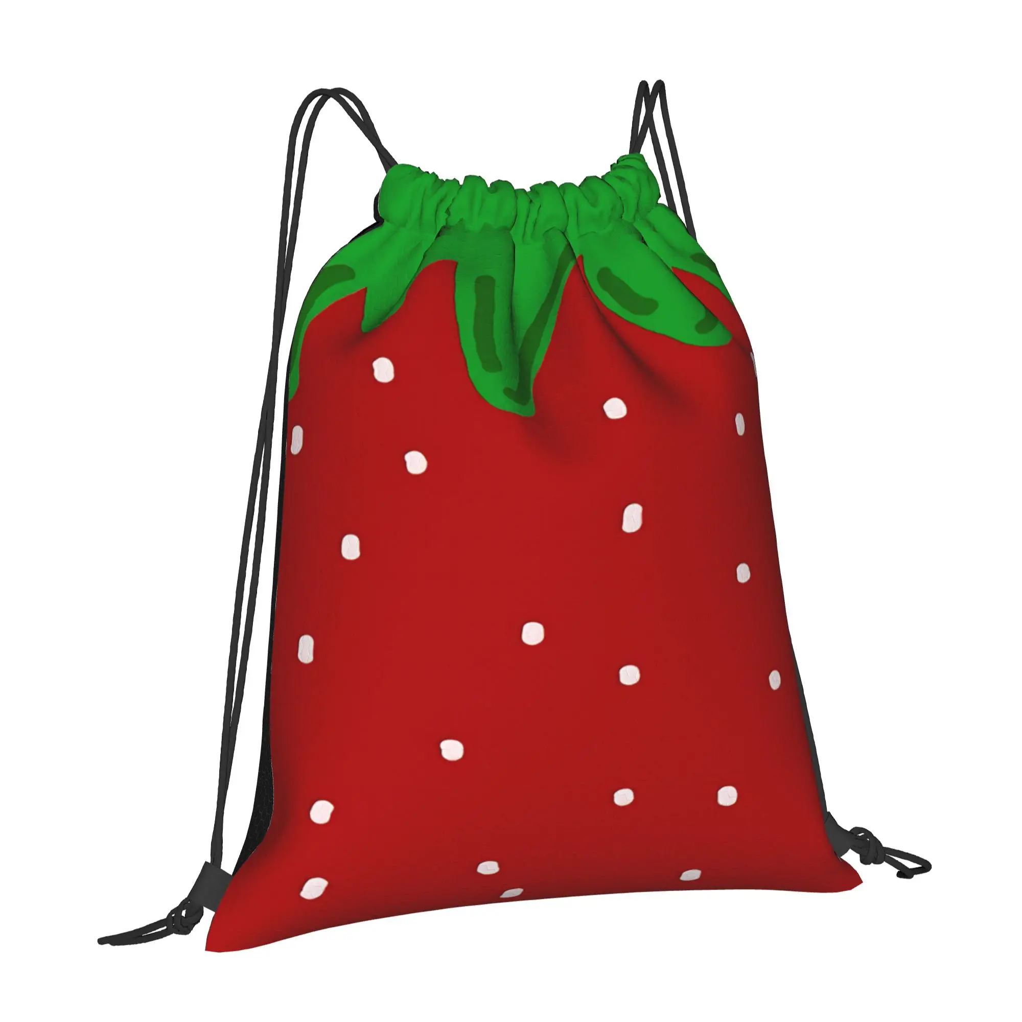1 pc Fruit Art Food Portable Sports Drawstring Bags Storage Backpacks
